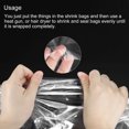 thumbnail image 5 of Uxcell Heat Shrink Wrap Bags POF Transparent 13x9 11x7.8 6.5x3.5 Inches for DIY Projects 200 Pcs, 5 of 5