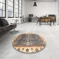 thumbnail image 3 of Ahgly Company Indoor Rectangle Abstract Coffee Brown Oriental Area Rugs, 5' x 7', 3 of 6