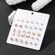thumbnail image 2 of 15 pares de pendientes de flor para mujeres y niñas, preciosos para el trago, hipoalergénico, joyería para el cuerpo, jinwen pendientes corazones surtidos, 2 of 6