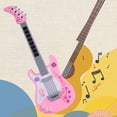 thumbnail image 4 of Guitare Électrique de Simulation pour Enfants avec Lumières, Musique, Modes Multifonctions pour Jeu Musical, 4 of 8
