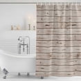thumbnail image 4 of Vintage Farmhouse Waterproof Fabric Shower Curtain,Country Retro Beige Wooden Grain Waterproof Fabric Shower Curtain for Bathroom Curtains Bathtubs Shower Curtains with 12 Hooks Extra Long 72x84, 4 of 8