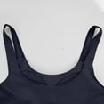 thumbnail image 6 of Otntypg Cute Cotton Tank Top with Built in Bra for Women Shelf Bra Camisole Tops Workout Tops Cami Bra Padded Tank Top Sports Bras Navy L, 6 of 7