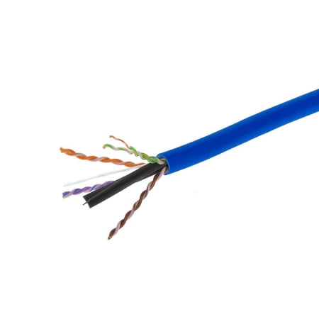 Monoprice Cat6 Ethernet Bulk Cable - 1000 Feet - Blue | Network Internet Cord - Solid  550Mhz  UTP  CMP  Plenum  Pure Bare Copper Wire  23AWG  No Logo price history on PriceWatchPro