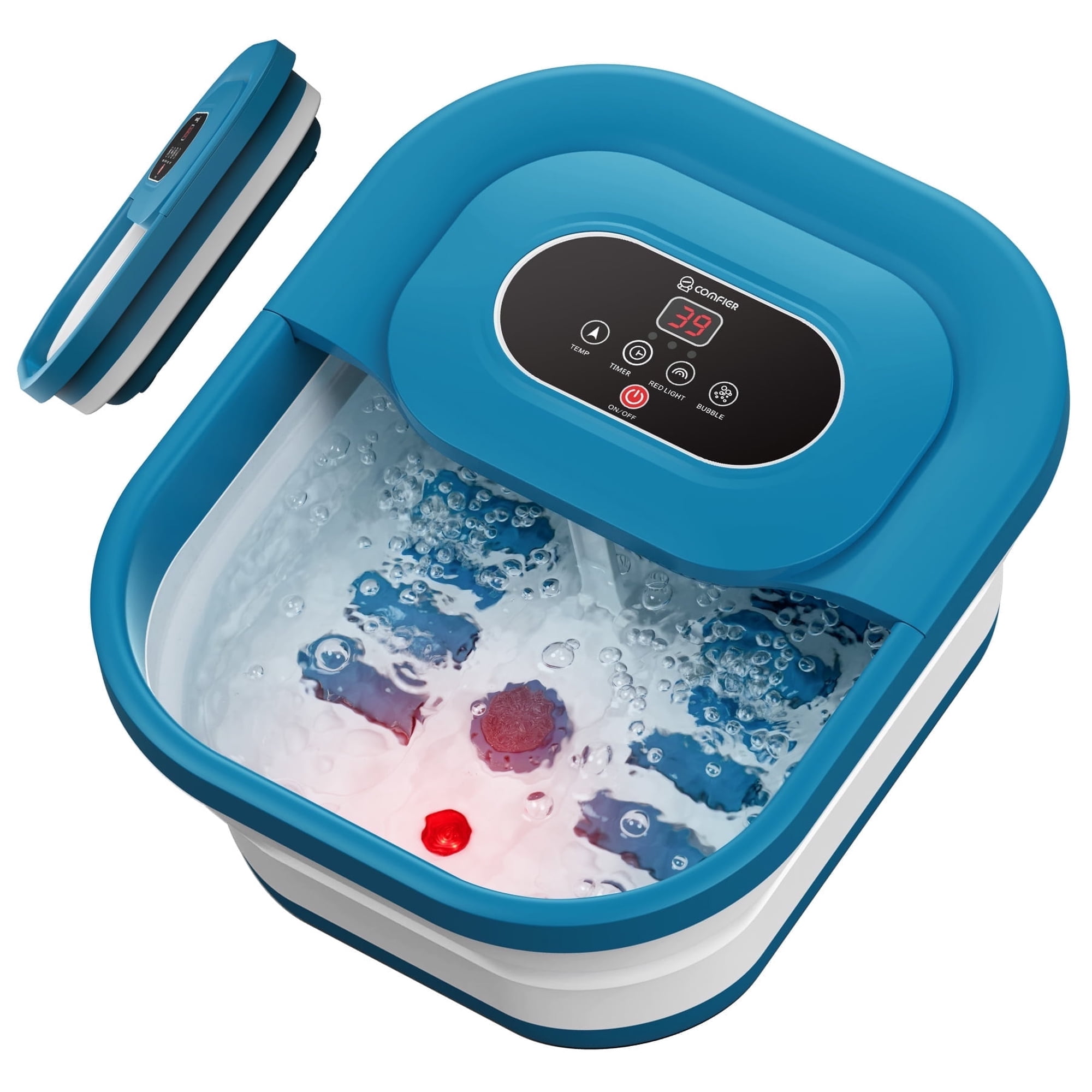 Comfier Foot Spa Bath Massager with Heat, Collapsible Foot Care Soaker Tub for Relaxation