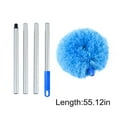 thumbnail image 3 of Meitianfacai Washable Ceiling Fan Cleaner, Microfiber Duster with Telescoping Extension Pole, Fit for Cleaning High Ceiling Fan, Furniture, Blinds, Car, 1.2M(Blue), 3 of 8
