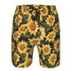 thumbnail image 3 of Balery Vintage Black Plaid Sunflower Traje de Baño Estilo Hawaiano para Hombre, Shorts de Secado Rápido con Bolsillos-Medium, 3 of 6