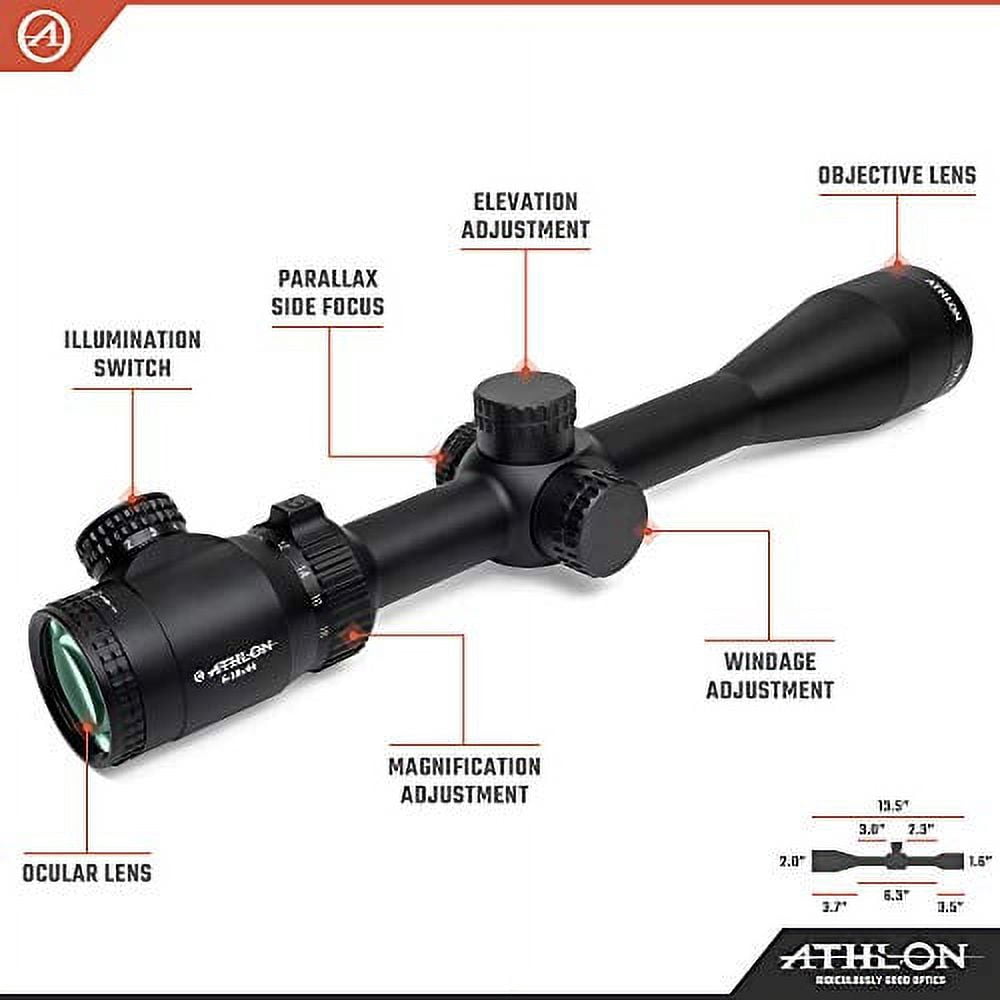 Athlon Optics Neos Hunting Rifle Scope 6-18x 44mm BDC 500 Reticle Matte Black