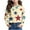 Beige-02, variant on Ugoldhm Girls Casual Tees Star Print Round Neck Long Sleeve Tops Fashion Fall Undershirt Shirt