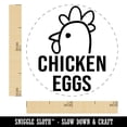 thumbnail image 2 of Chicken Eggs Egg Chicken Rubber Stamp - Mini 1/2 Inch, 2 of 7