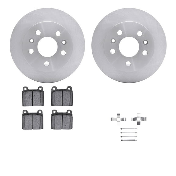 Dynamic Friction Company Front Brake Rotors with 5000 Advanced Brake Pads includes Hardware 6512-74391
