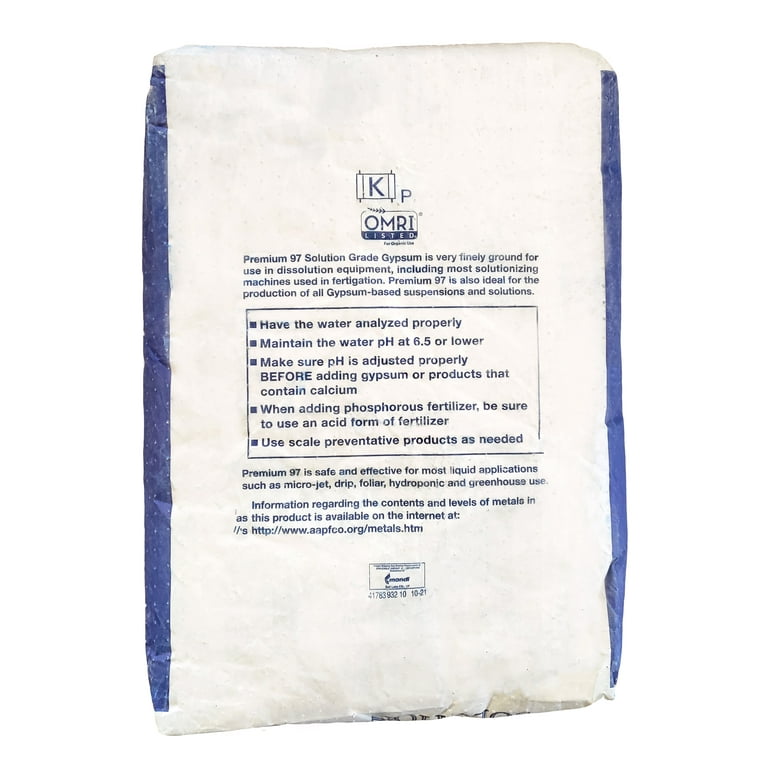 Diamond K Premium 97 Solution Grade Gypsum 50 Lb Bag —, 53 OFF