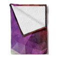 thumbnail image 2 of Abstract Soft Flannel Fleece Throw Blanket, Colorful Geometric Shapes Triangular Polygons Creative Surreal Print, Cozy Plush for Indoor and Outdoor Use, 70" x 90", Multicolor, by Ambesonne, 2 of 5