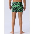 thumbnail image 3 of DARING DIVA Men's Geometric Patterns Elastic Waist Board Shorts 32 Green, 3 of 6