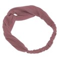 thumbnail image 5 of Unique Bargains 1 Pc Stripes Elastic Cross Headwrap for Women Pink, 5 of 6