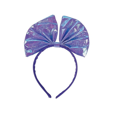 Iridescent Bow Headbands - Party Wear - 12 Pieces