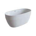 thumbnail image 1 of A&E Bath and Shower Beech 59 In. X 29.5 In. Acrylic Bathtub With Horizontal Grooves Pattern In Glossy White, 1 of 1