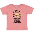 thumbnail image 3 of Inktastic Monkey I Love Hanging out with My Auntie Boys or Girls Baby T-Shirt, 3 of 5