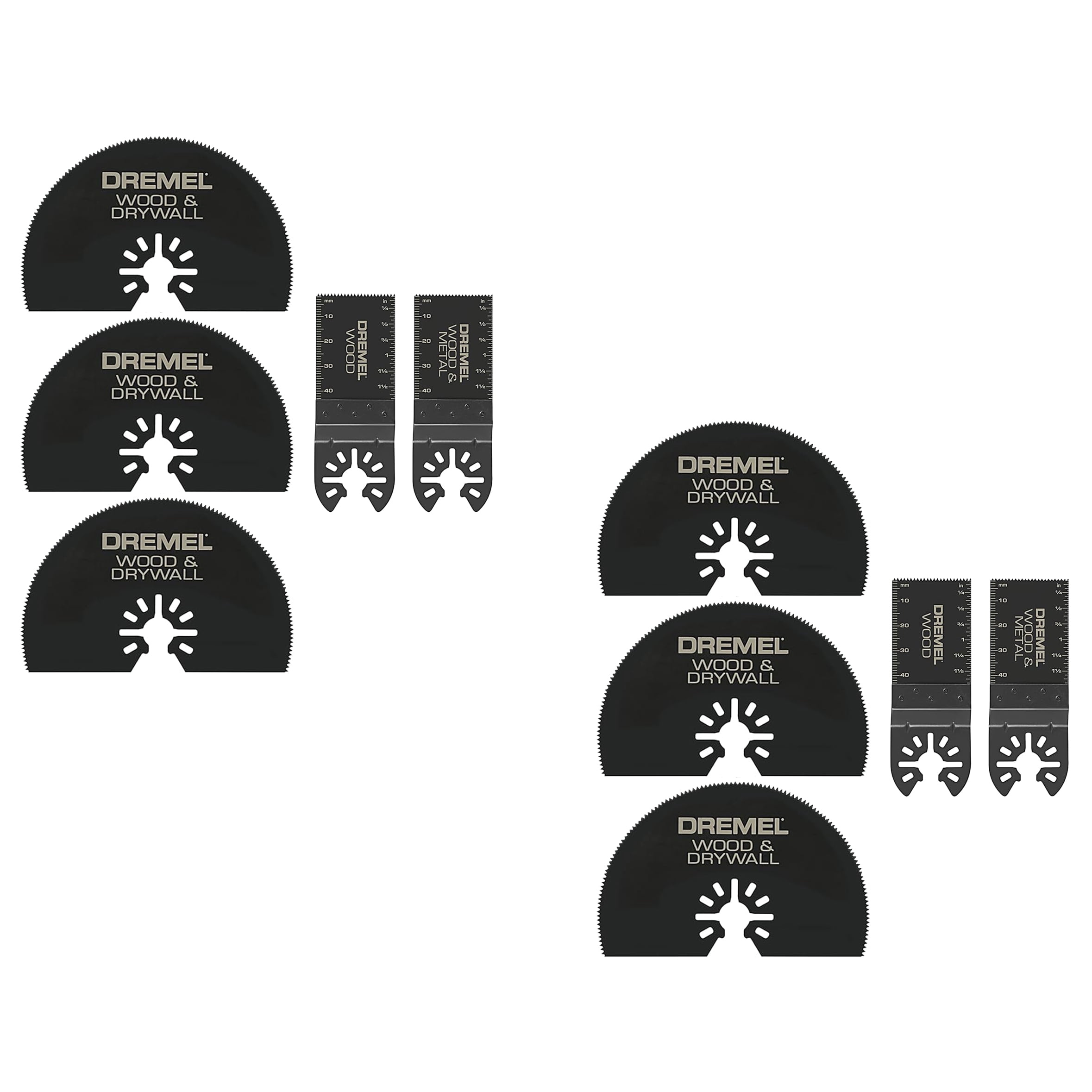 Dremel MM389 5-Piece Black Oscillating Tool Cutting Blade Assortment Kit- Perfect Cutter (2-Pack)