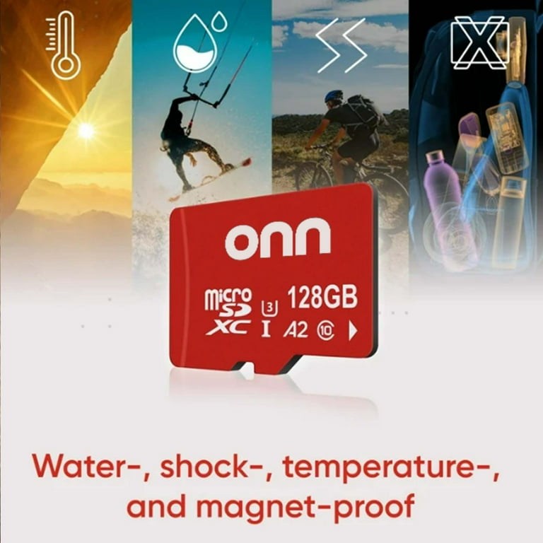 Onn+ 128 GB microSDXC U3 Memory Card for Nintendo Switch with 100