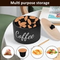 thumbnail image 5 of Tzdxfgl Wood Coffee Filter Holder with Lid for Counter, Large Coffee Pod Storage Container Coffee Bar Decor, Black, 5 of 11