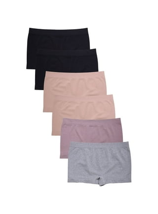 Women's Assorted Cotton Boyshort Panties, 6 Pack 