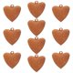 thumbnail image 2 of Rustic Heart Shaped Jingle Bells Iron Christmas Ornaments for Seasonal Decor, DIY Crafts, Wreaths & Fireplace Accents 10pcs, 2 of 5