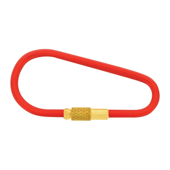 Hillman 5982780 1 in. Dia. Metal Silver Split Rings Carabiner Key Ring