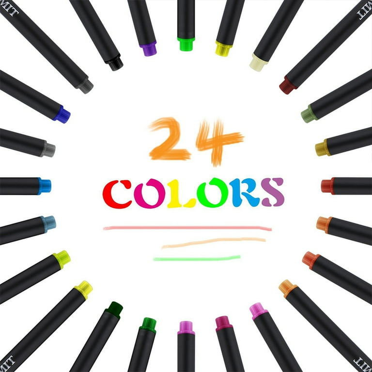 TureClos Colored Pens Journal Planner Pen Plastic Porous Needle
