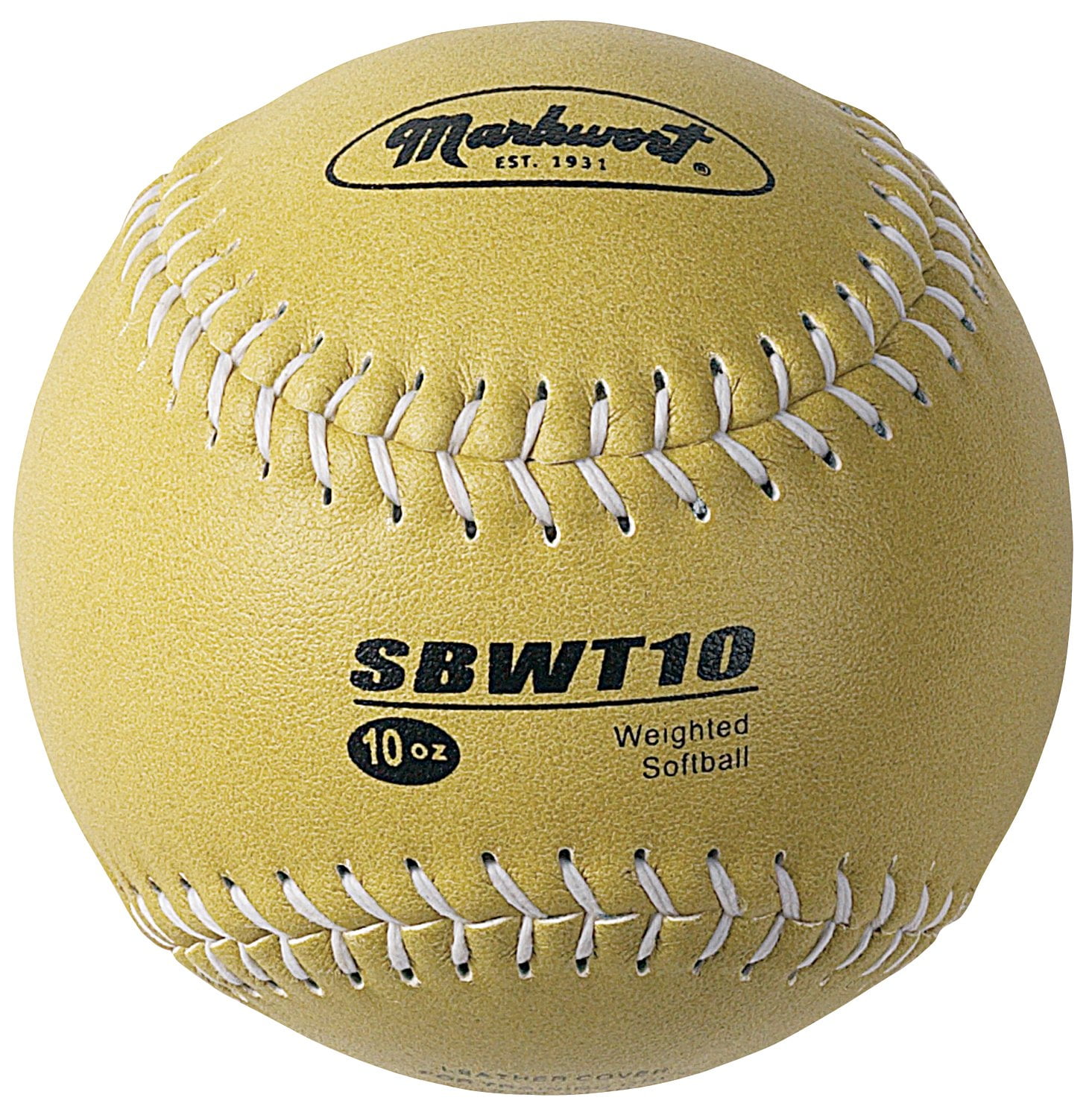 Markwort Weighted Synthetic Covered Baseball 3-Ounce 9-Inch Optic Yellow