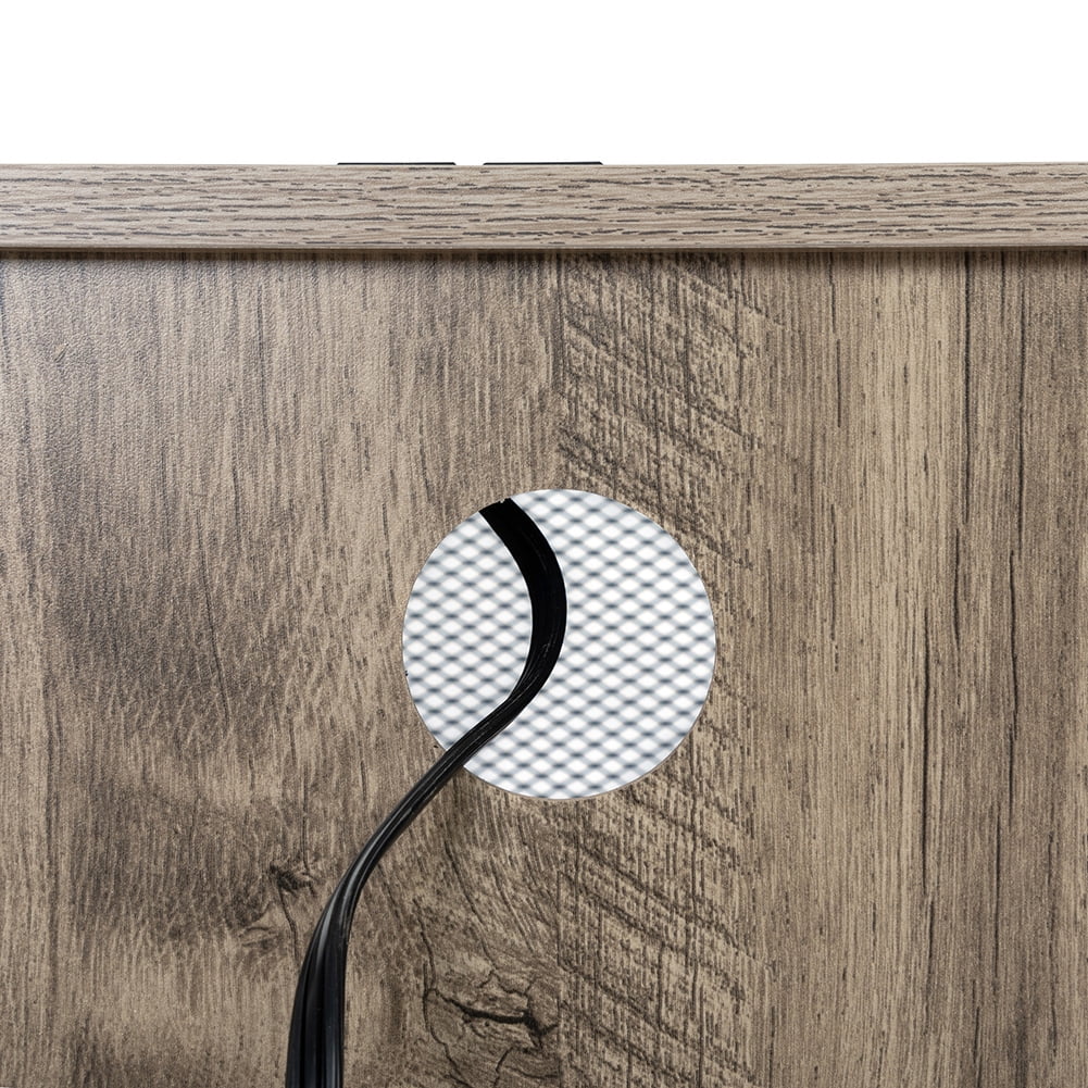 Kadyn Farmhouse Nightstand with Power Outlets, Usb Ports, End Table with Cabinet, Storage Shelf, Side Table for Bedrooms, Living Rooms, Retro Gray Kadyn Farmhouse Nightstand with Power Outlets, Usb Ports, End Table with Cabinet, Storage Shelf, Side Table for Bedrooms, Living Rooms, Retro Gray
