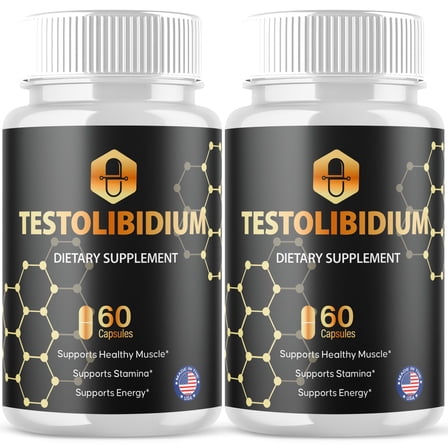 Testolibidium Advanced Formula Pills All Natural Vitamin Supplement 120 Capsules