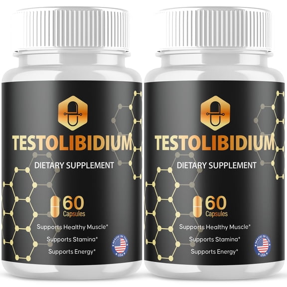 Testolibidium Advanced Formula Pills All Natural Vitamin Supplement 120 Capsules