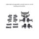 thumbnail image 3 of Vogacara Brazo de choque TowerSteering Hub Cup Set para 1/28 Wltoys K969 RC coche inferior brazos superiores aleación de aluminio RC Kits de construcción modelo titanio, 3 of 6