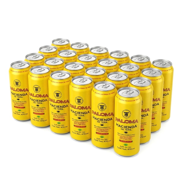 24 Pack Bebida Hacienda de Tepa Paloma 470 Ml Hacienda de Tepa Bebida Alcohólica Preparada