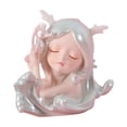 thumbnail image 2 of DOLITY Figurine de Fille de Mer Mignonne Sculpture Miniature Décoration de Gâteau Statue Moderne Petite Résine A, 2 of 9
