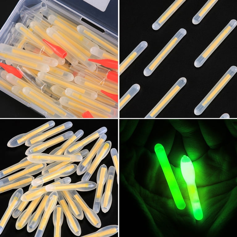 ebay fishing pole glow sticks Adoolla 5pcs Sticks, Waterproof Fishing Glow Rod Tip, LED Night Fishing Bite Alarm Glow Stick 2.6mm (fit rod tip) Classic Nite Stick Catfish Spinning