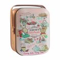 thumbnail image 3 of Pink Metal Lunch Box for Kids with Cute Animal Party Design, Small Tin Storage Container for Girls, Decorative Cookie and Party Favor Box, 3 of 3