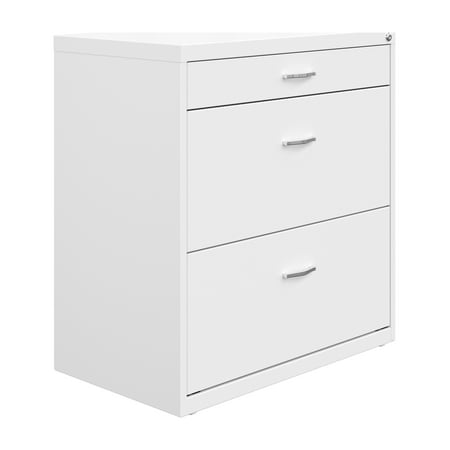 UPC: 0029404250712 | Space Solutions 30  Wide 3 Drawer Lateral File Cabinet for Home or Office  Fits Letter and Legal Paper Sizes  White