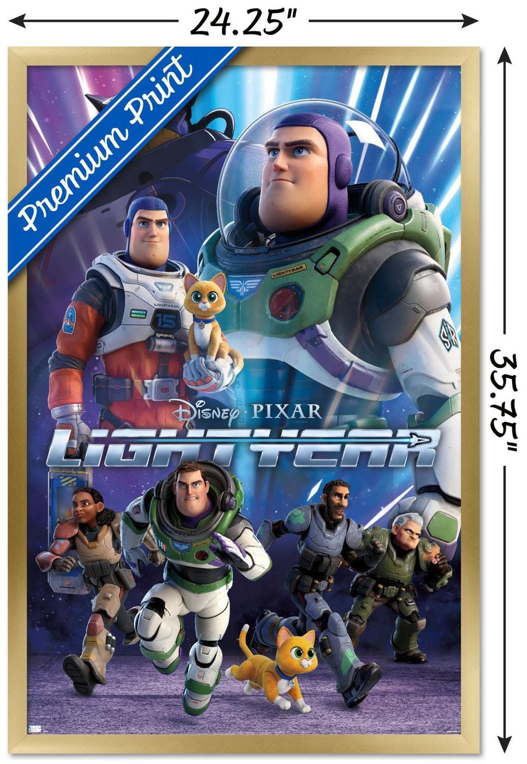 Disney Pixar Lightyear - Group Wall Poster with Magnetic Frame