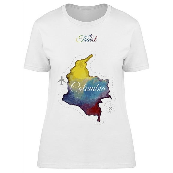 Travel Around Colombia T-Shirt Women -Image by Shutterstock, Female Medium