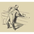 thumbnail image 3 of Unknown 16x15 Black Modern Framed Museum Art Print Titled - Pool Hall Antics V, 3 of 5