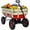 Red, variant on Kumix Wagon Cart for Kids, Heavy Duty Utility Wagon with 10'' Air Tires, Removable Sides, 330LBS Capacity for 2 Kids, All-Terrain Pulling Beach Cart, Garden Wagon Cart, Blue