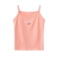 thumbnail image 3 of Girls Spaghetti Strap Camisole Toddler Kids Cute Print Tank Top Casual Sleeveless Undershirt for Summer Pink Size 10-11 Years, 3 of 3