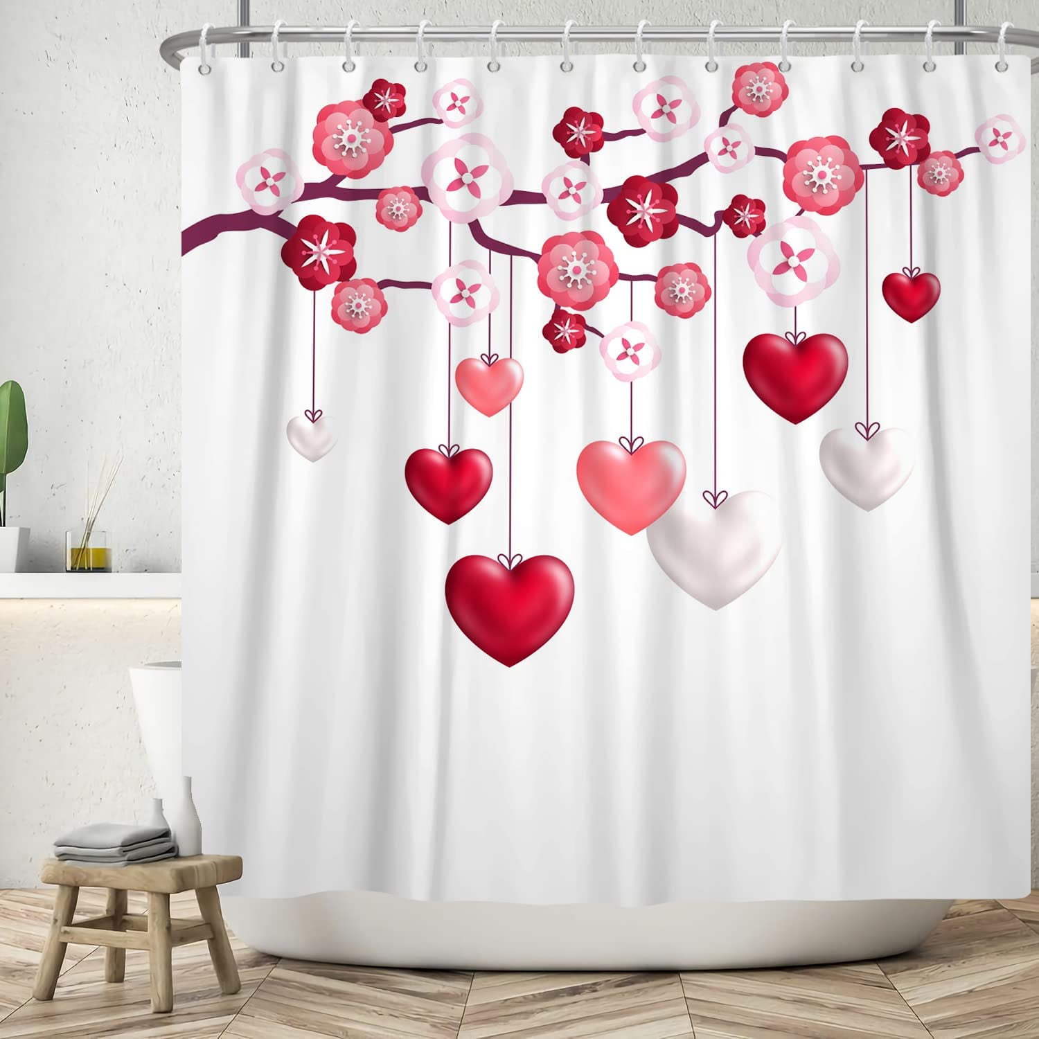 Homewish Pink Strawberry Shower Curtain Cartoon Gnome Bathroom Curtain for  Kids Girls Boys Room Decor Cute Sweet Fruits Waterproof Curtain Girly Heart  Lovely Bath Curtain,12 Hooks,72 Wx72 L - Yahoo Shopping