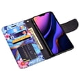thumbnail image 2 of iPhone 11 Pro Case Wallet Leather Flip Pouch Cover Folio [Kickstand] Cute Girls Women Phone Case for Apple iPhone 11 Pro - Blue Butterfly, 2 of 6