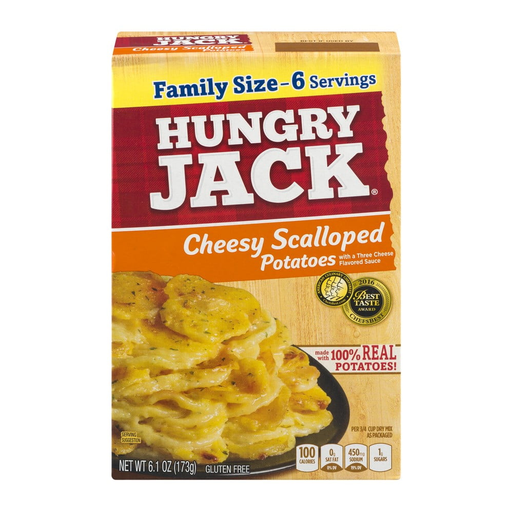 Hungry Jack Cheesy Scalloped Potatoes, 6.1 OZ - Walmart.com