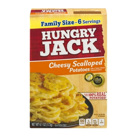 (4 Pack) Hungry Jack Cheesy Scalloped Potatoes, 6.1