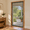Gray-Fits Door Size 34"x82", variant on Hanging Screen Door Fits 38"x82" (curtain Size 40''x83'') Gray