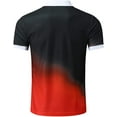 thumbnail image 4 of Polos pour Hommes, T-Shirt à Manches Courtes Imprimé Dégradé Été Col Rabattu Classique Décontracté Golf, 4 of 7