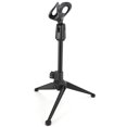 thumbnail image 2 of Desktop Mic Stand, Foldable Small Mic Stand Portable Robust Height Adjustable  for Lecturing Interviews, 2 of 7